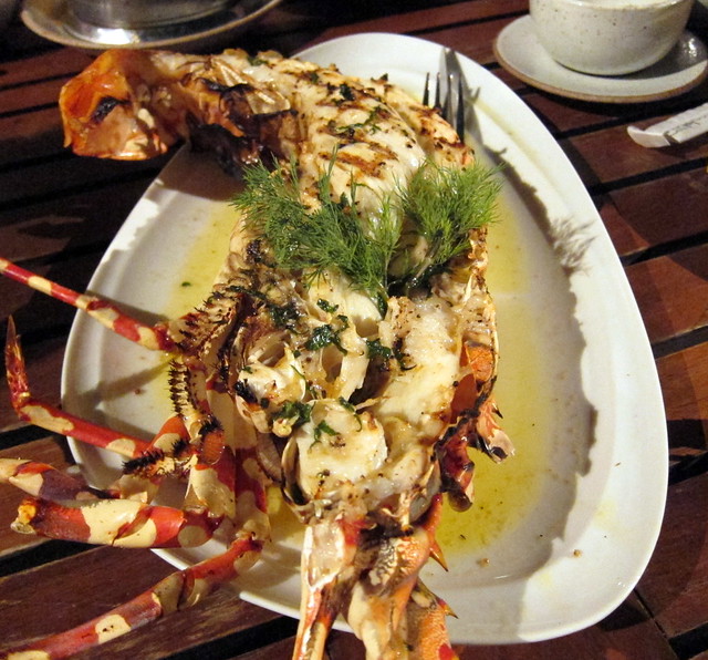 Grilled Lobster with White Wine