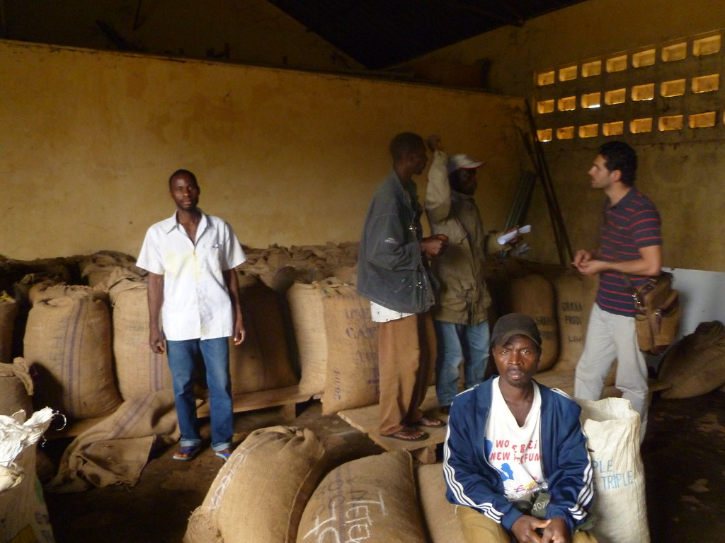 Stockage du cacao - visite Progresso Togo