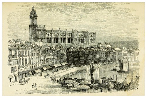 007-Puerto muelle y Catedral de Malaga-Spain-1881-Edmondo De Amicis-ilustrado por W. Vilhelmina Cady