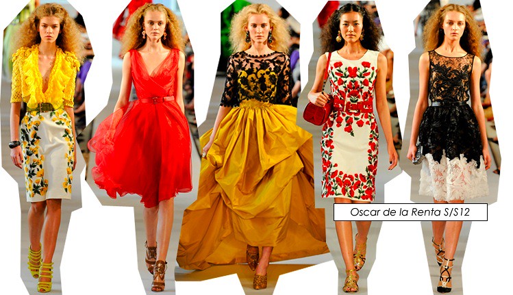 oscar de la renta new york fashion week ss12 2012 collection