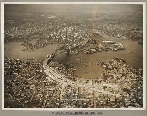 Sydney and Sydney Harbour Bridge taken from North Shore, 19 March 1932