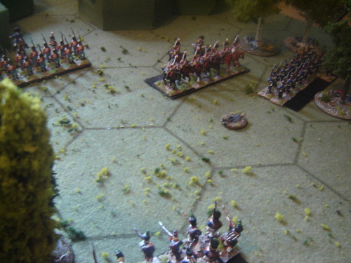 British Dragoons threaten French right