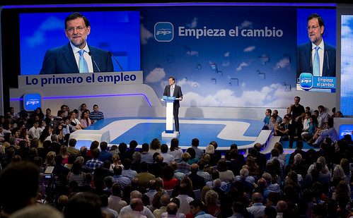Mariano Rajoy en el Congresod el PP
