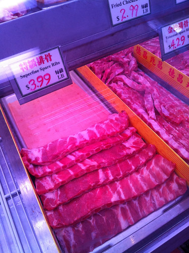 Spare ribs at Bayard Meat Market