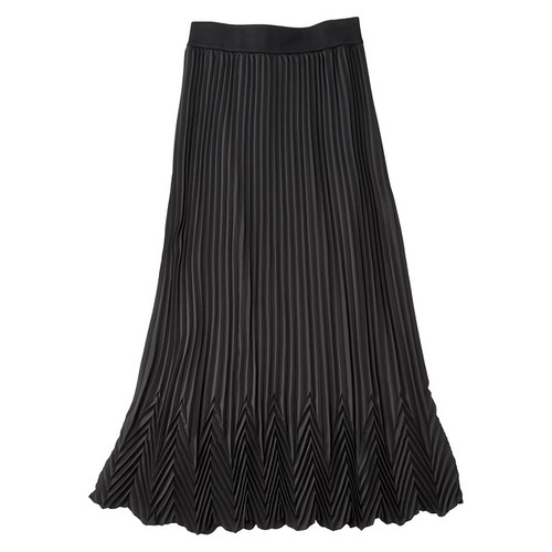 $49.99 Pleated Maxi Skirt - Black