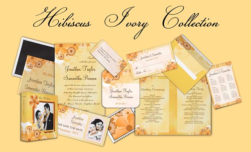 To see the entire ivory hibiscus wedding collection click on the image 