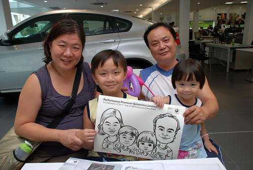 Caricature live sketching for Performance Premium Selection first year anniversary - day 4 - 19