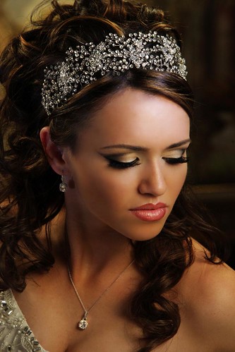 Swarovski crystal headpiece by Bridal Styles Boutique for auction at Wish