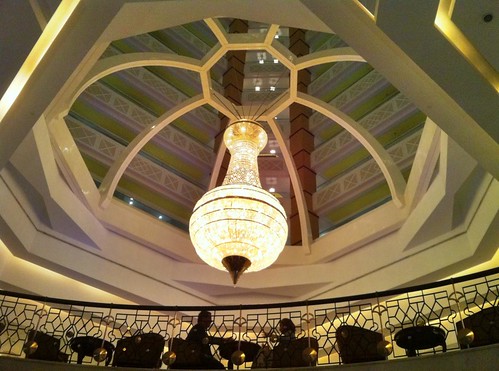 Chandelier in the Ritz Carlton Hotel, Doha, Qatar