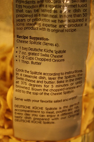 Cheese Spaetzle