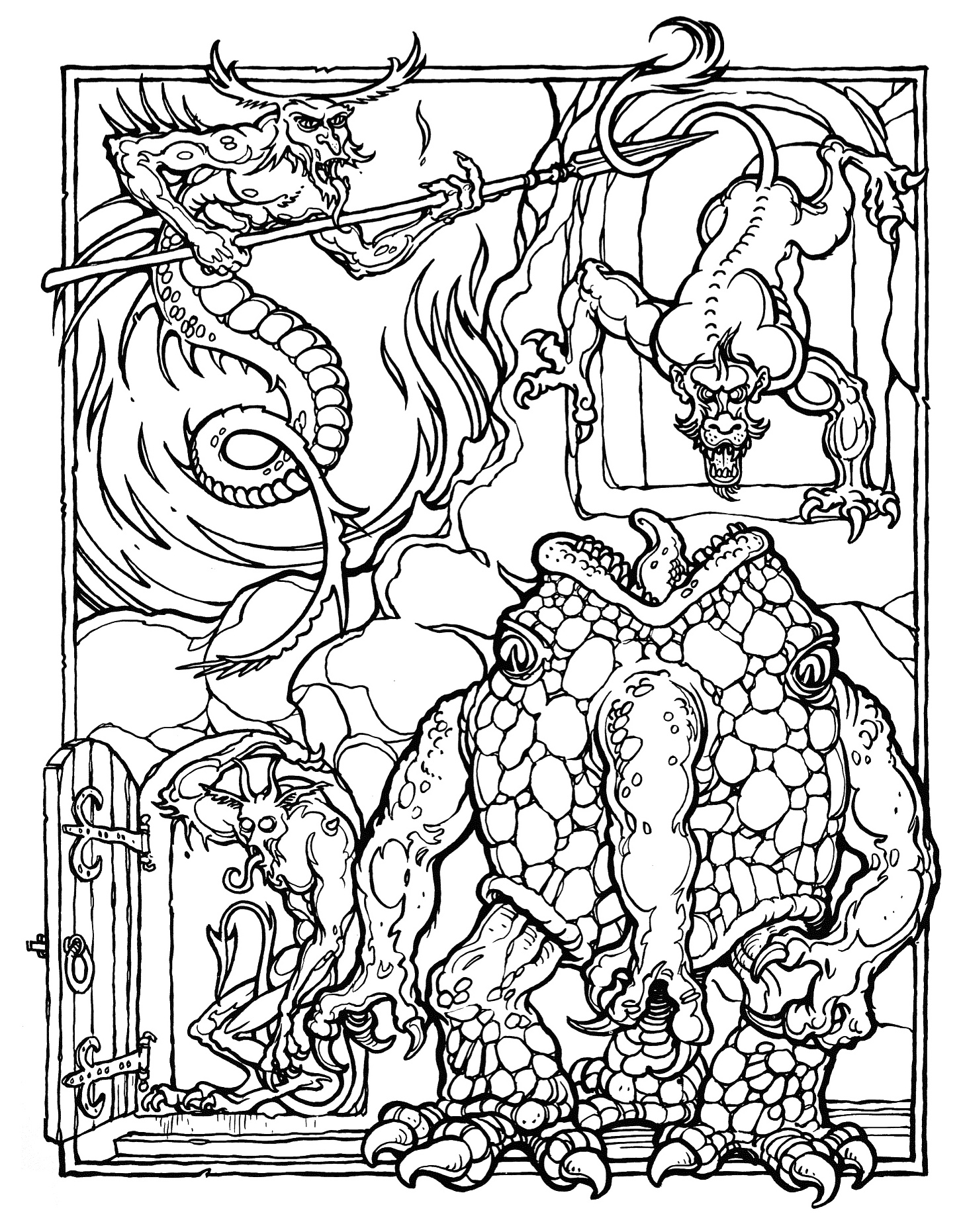 dungeons and dragons coloring pages - photo #12