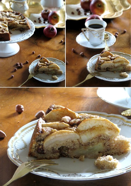 Hazelnut Apple Sheet Cake