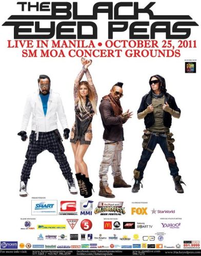 Black Eyed Peas Live in MANILA on October 25 at SM MOA Concert Grounds