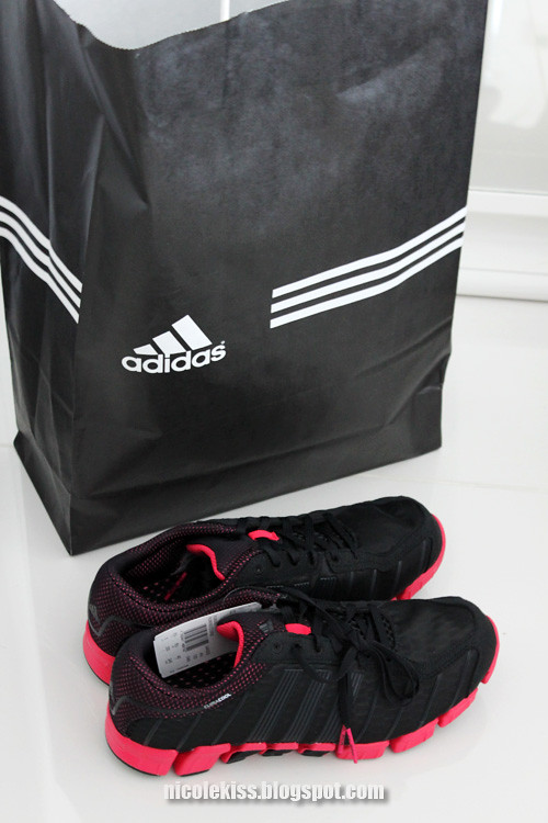 adidas pink and black shoes