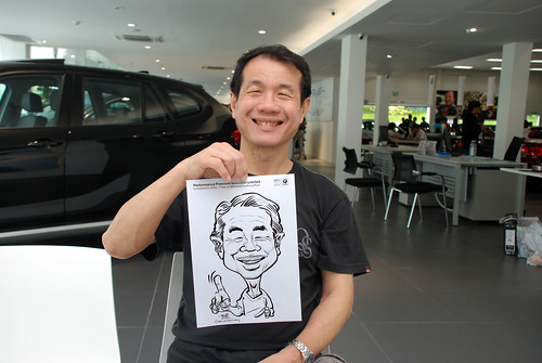 Caricature live sketching for Performance Premium Selection first year anniversary - day 3 - 9