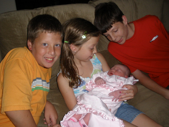 Lily's big brothers and big sister