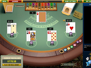 Multi-Hand Blackjack game