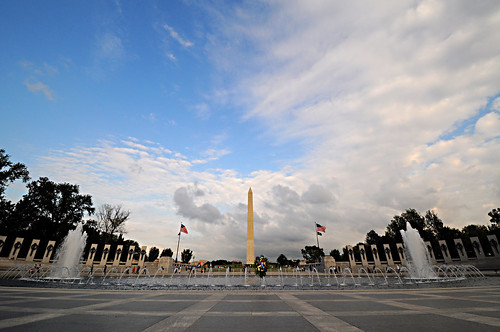 WWII Memorial and Washington Monument