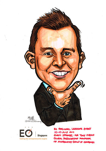 caricature for EO Singapore - Mr Tony Kirsch