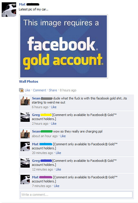 Trolling Your Facebook Friends with a "Facebook® Gold™ Account" - Alvinology