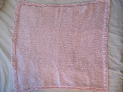 unfolded baby blanket from Aunt Jeanie