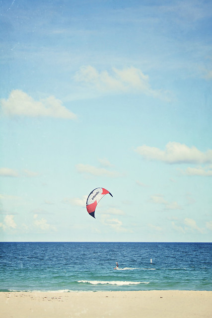 Fort Lauderdale beach kitesurfer