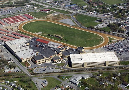 aerial of the casino and race track (by: Panaoramio user pic4444, via Google Earth)