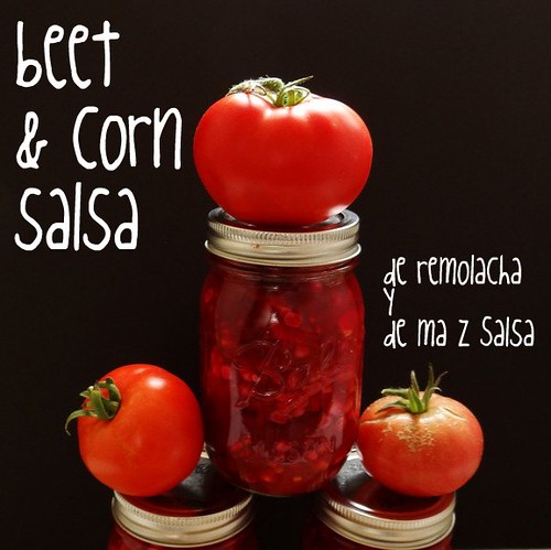 beet + corn salsa