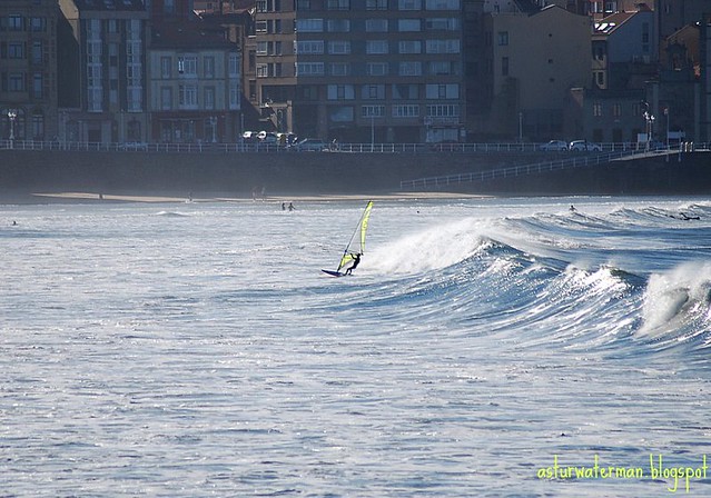 Beach break point Gijón