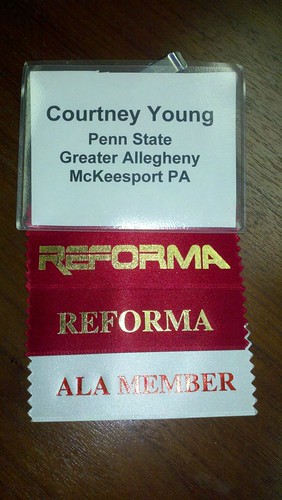 REFORMA conference badge