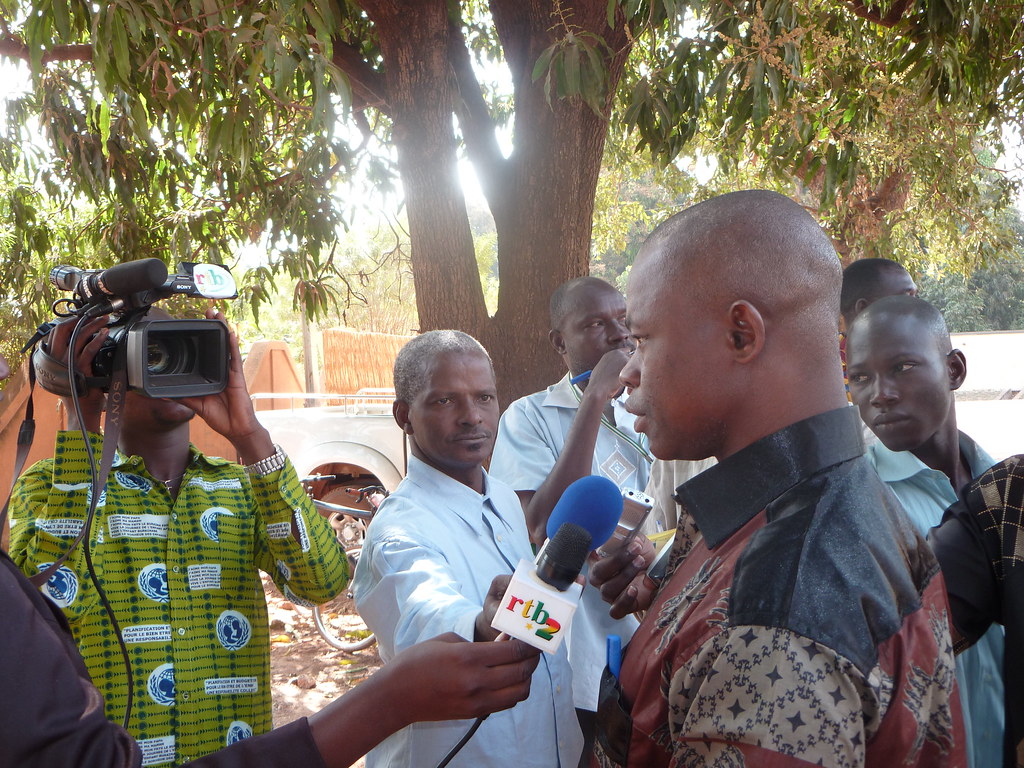 interview d'un leader paysan togolais participant à la bourse agricole au BF