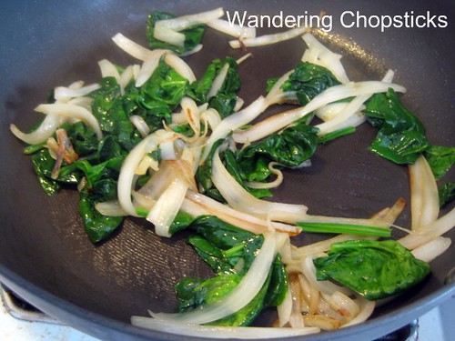 Vegetarian Shanghai Noodles with Spinach and Onions 6