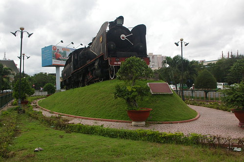 Steam Locomotive in Saigon Railway Station, Ho Chi Minh City, Vietnam /Sep 28,2011