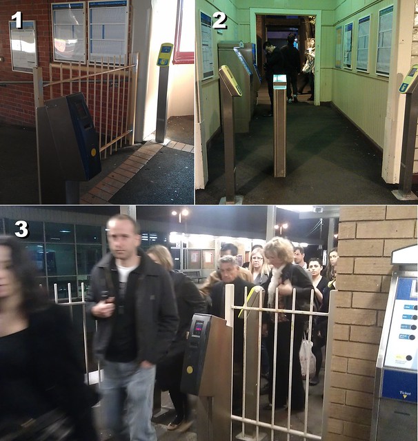 Poor design of station exits