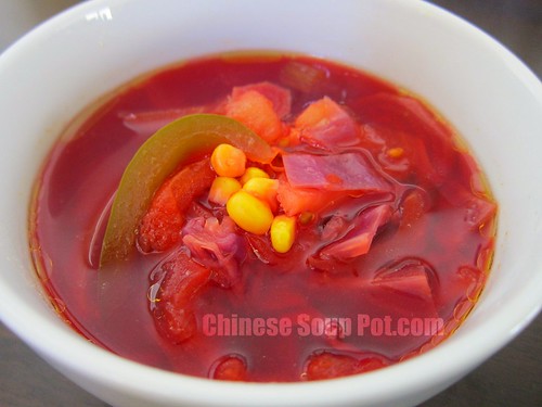 Homemade V8 Beet Soup Chinese Soup Pot