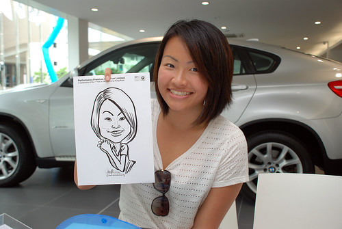 Caricature live sketching for Performance Premium Selection first year anniversary - day 4 - 14