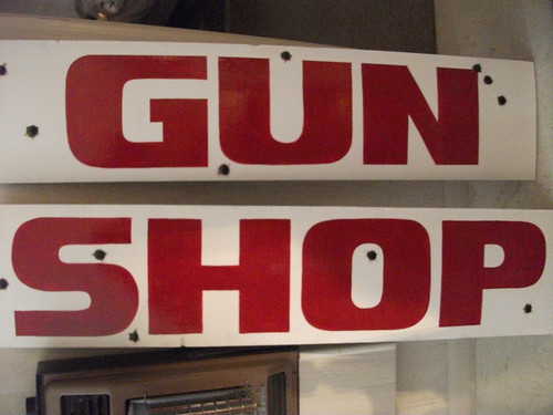Coffey's Gun Shop Sign by rdavidschwartz