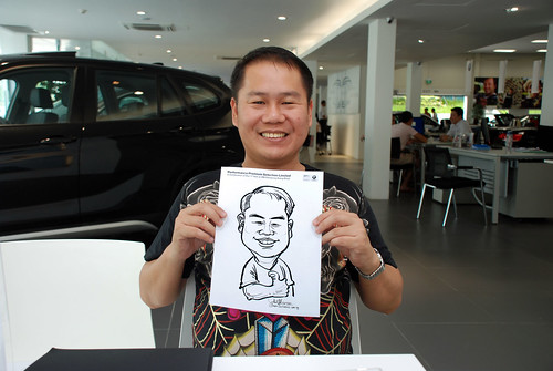 Caricature live sketching for Performance Premium Selection first year anniversary - day 3 - 14