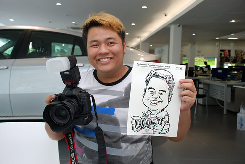 Caricature live sketching for Performance Premium Selection first year anniversary - day 4 - 13