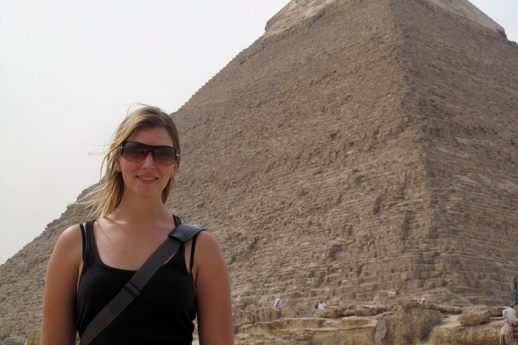 Nicole at the Great Pyramids