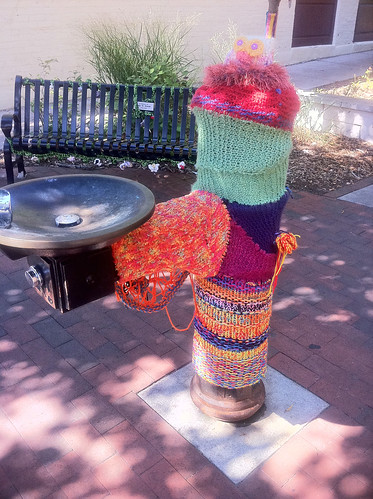 guerilla knitting: Traverse City, Michigan by Lin Schorr