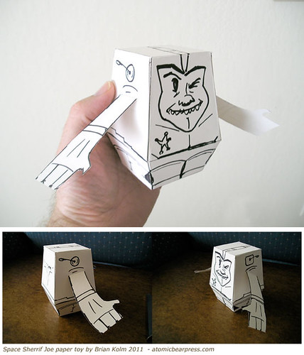 Space Sheriff Joe - Paper Toy by Brian Kolm