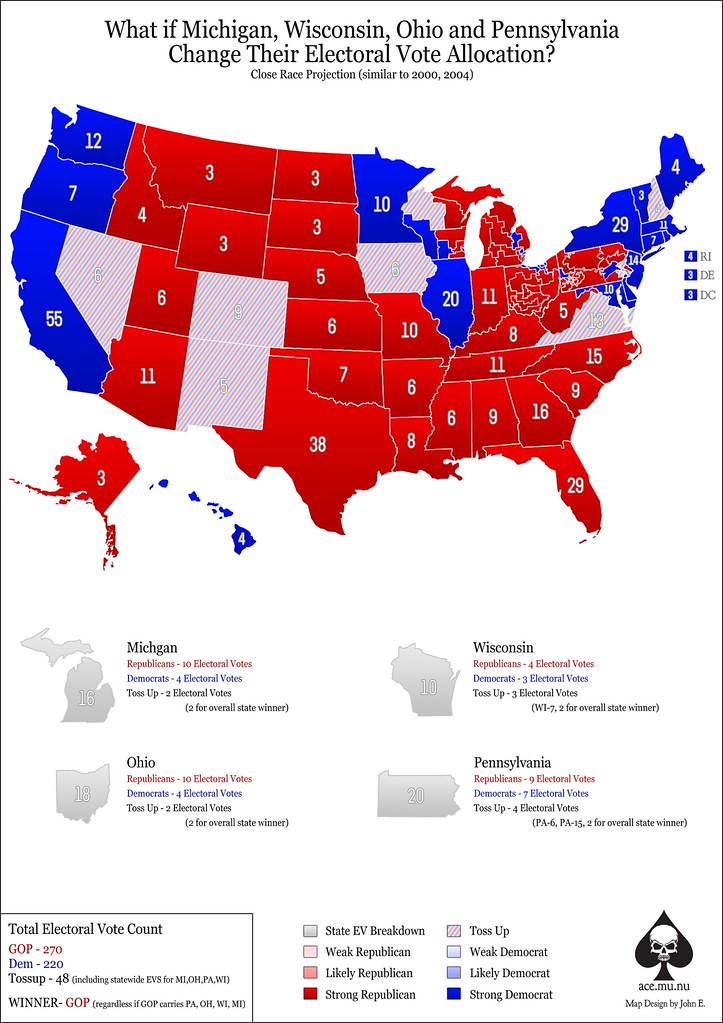 Alternative EV 2012 Election Map