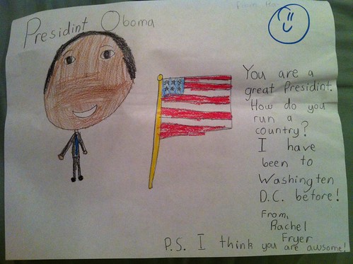 Rachel's letter to President Obama