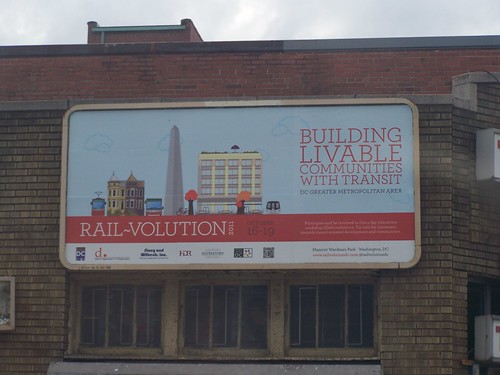 Billboard ad for Rail-Volution conference, October 16th-19th