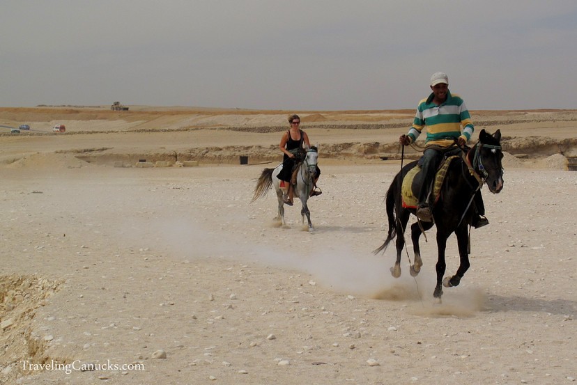 Galloping at the Pyramids