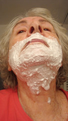 Shaving at 77