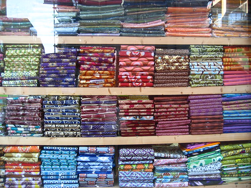 Fabric shop down Petticoat Lane