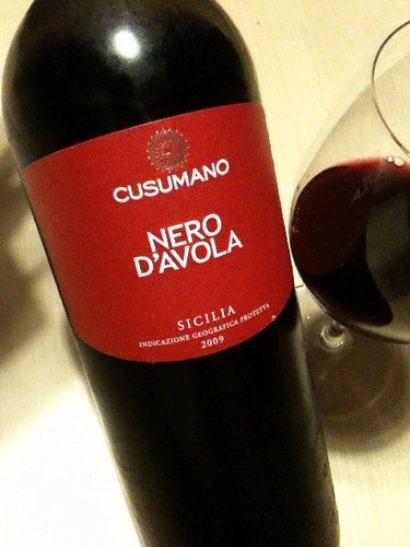 "Nero Davola 2009" Cusumano