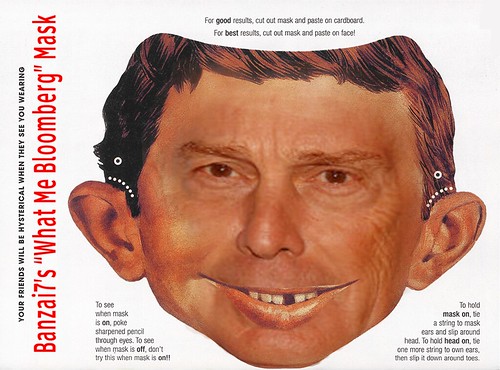WHAT ME BLOOMBERG MASK by Colonel Flick